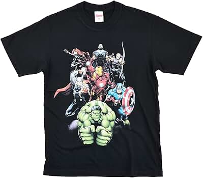 Amazon | [EVERSOUL] マーベル Tシャツ 半袖 アベンジャーズ